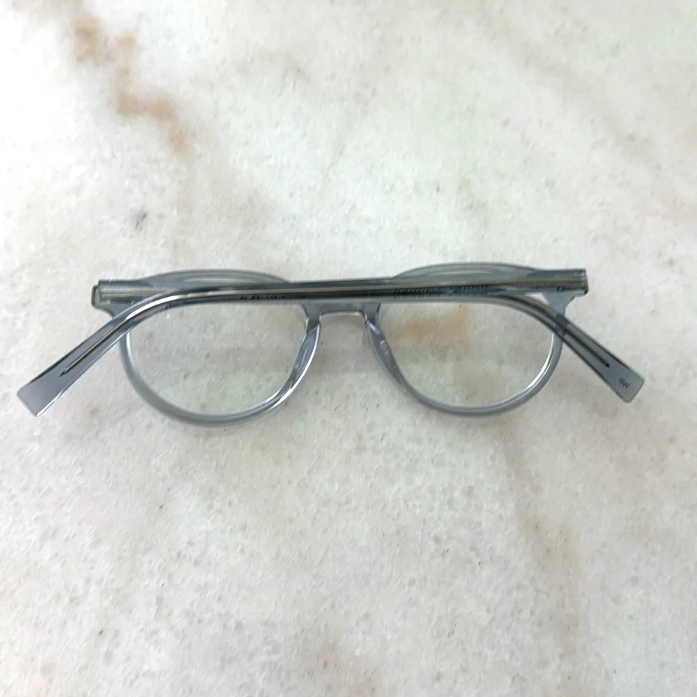 Warby Parker Watts 371 Pacific Crystal Eyeglasses Frames 49-18-145 With Case